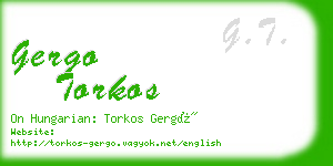 gergo torkos business card